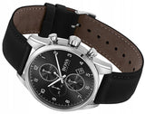 Hugo Boss Skymaster Black Dial Black Leather Strap Watch for Men - 1513782 Buy Now By Hugo Boss