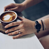 Daniel Wellington Classic Petite Reading Black Dial Black Leather Strap Watch For Women - DW00100179 Buy Now By Daniel Wellington