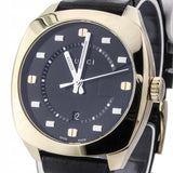 Gucci GG2570 Black Dial Black Leather Strap Watch For Men - YA142310 Buy Now By Gucci