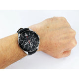 Tommy Hilfiger Luke Quartz Black Dial Black Leather Strap Watch for Men - 1791117 Buy Now By Tommy Hilfiger