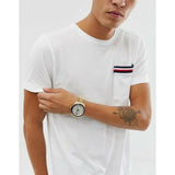 Tommy Hilfiger Luke Chronograph White Dial Gold Steel Strap Watch for Men - 1791121 Buy Now By Tommy Hilfiger