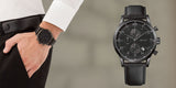 Hugo Boss Blackout Chronograph Black Dial Black Leather Strap Watch For Men - HB1512567 Buy Now By Hugo Boss