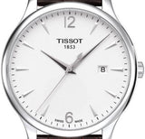Tissot T Classic Tradition White Dial Brown Leather Strap Watch For Men - T063.610.16.037.00 Buy Now By Tissot