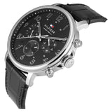 Tommy Hilfiger Daniel Black Dial Black Leather Strap Watch for Men - 1710381 Buy Now By Tommy Hilfiger