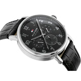 Tommy Hilfiger Daniel Black Dial Black Leather Strap Watch for Men - 1710381 Buy Now By Tommy Hilfiger