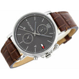 Tommy Hilfiger Daniel Grey Dial Brown Leather Strap Watch for Men - 1710416 Buy Now By Tommy Hilfiger