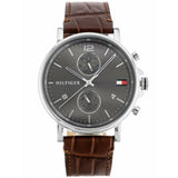 Tommy Hilfiger Daniel Grey Dial Brown Leather Strap Watch for Men - 1710416 Buy Now By Tommy Hilfiger