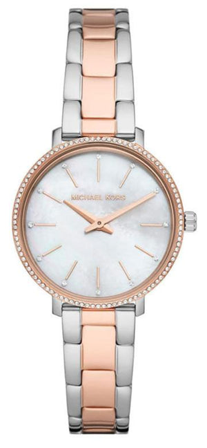 Michael Kors Pyper Quartz Mother of Pearl White Dial Two Tone Steel Strap Watch For Women - MK1066 Buy Now By Michael Kors