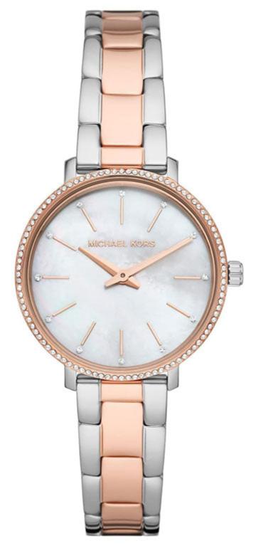 Michael Kors Pyper Quartz Mother of Pearl White Dial Two Tone Steel Strap Watch For Women - MK1066 Buy Now By Michael Kors