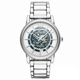 Emporio Armani Meccanico Automatic Silver Dial Silver Steel Strap Watch for Men - AR60006 Buy Now By Emporio Armani