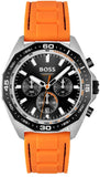 Hugo Boss Energy Chronograph Quartz Black Dial Orange Rubber Strap Watch For Men - 1513970 Buy Now By Hugo Boss