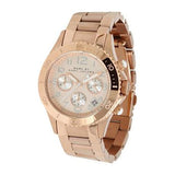 Marc Jacobs Rock Chronograph Rose Gold Dial Rose Gold Steel Strap Watch for Women - MBM3156 Buy Now By Marc Jacobs
