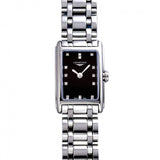 Longines Dolcevita Black Dial Silver Steel Strap Watch for Women - L5.258.4.57.6 Buy Now By Longines