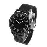 Guess Richmond Black Dial Black Mesh Bracelet Watch for Men - W1263G3 Buy Now By Guess