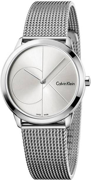 Calvin Klein Minimal Silver Dial Silver Mesh Bracelet Watch for Men - K3M2112Z Buy Now By Calvin Klein
