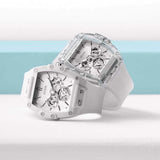 Guess Phoenix Multi Function Silver Dial White Rubber Strap Watch for Men - GW0203G1 Buy Now By Guess