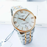 Tissot Chemin des Tourelles Powermatic 80 Helvetic Pride Silver Dial Two Tone Steel Strap Watch for Men - T099.407.22.038.01 Buy Now By Tissot