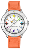 Breitling Superocean Heritage '57 Pastel Paradise White Dial Orange Leather Watch for Women - A10340A11A1X1 Buy Now By Breitling