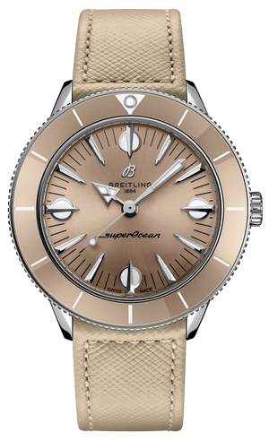 Breitling Superocean Heritage '57 Brown Dial Beige Leather Strap Watch for Women - A10340A41A1X1 Buy Now By Breitling