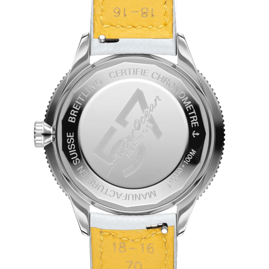 Breitling Superocean Heritage '57 Pastel Paradise White Dial White Leather Strap Watch for Women - A10340A71A1X1 Buy Now By Breitling