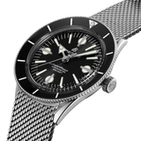 Breitling Superocean Heritage '57 Black Dial Silver Mesh Bracelet Watch for Men - A10370121B1A1 Buy Now By Breitling