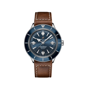 Breitling Superocean Heritage '57 Blue Dial Brown Leather Strap Watch for Men - A10370161C1X1 Buy Now By Breitling