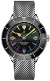 Breitling Superocean Heritage '57 Black Dial Silver Mesh Bracelet Watch for Men - A103701A1B1A1 Buy Now By Breitling