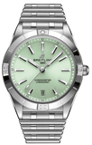 Breitling Chronomat Automatic 36 Green Dial Silver Steel Strap Watch for Women - A10380101L1A1 Buy Now By Breitling