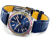 Breitling Chronomat Automatic 36 South Sea Blue Dial Blue Leather Strap Watch for Women - A10380611C1P1 Buy Now By Breitling