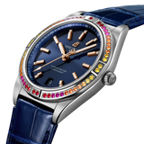 Breitling Chronomat Automatic 36 South Sea Blue Dial Blue Leather Strap Watch for Women - A10380611C1P1 Buy Now By Breitling