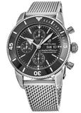 Breitling Superocean Heritage Chronograph 44 Black Dial Silver Mesh Bracelet Watch for Men - A13313121B1A1 Buy Now By Breitling