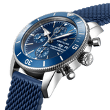 Breitling Superocean Heritage Chronograph 44 Blue Dial Blue Mesh Bracelet Watch for Men - A13313161C1S1 Buy Now By Breitling