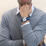 Breitling Superocean Heritage Chronograph 44 Ocean Conservancy Silver Dial Two Tone NATO Strap Watch for Men - A133131A1G1W1 Buy Now By Breitling