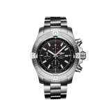 Breitling Super Avenger Chronograph 48 Black Dial Silver Steel Strap Watch for Men - A13375101B1A1 Buy Now By Breitling