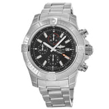 Breitling Super Avenger Chronograph 48 Black Dial Silver Steel Strap Watch for Men - A13375101B1A1 Buy Now By Breitling