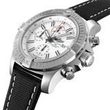 Breitling Super Avenger Chronograph 48 White Dial Black Nylon Strap Watch for Men - A133751A1A1X1 Buy Now By Breitling