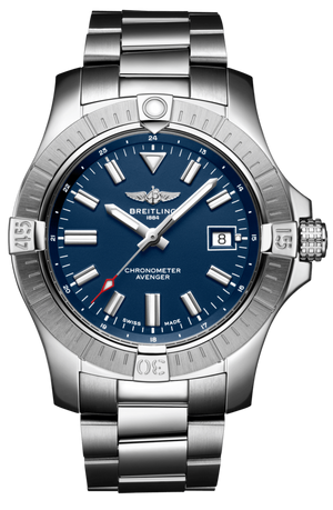 Breitling Avenger Automatic 43mm Blue Dial Silver Steel Strap Watch for Men - A17318101C1A1 Buy Now By Breitling