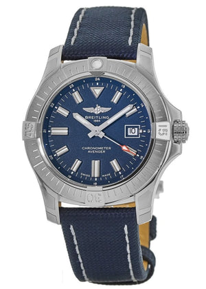 Breitling Avenger Automatic 43mm Blue Dial Blue Nylon Strap Watch for Men - A17318101C1X2 Buy Now By Breitling