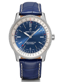 Breitling Navitimer Automatic 38mm Blue Dial Blue Leather Strap Mens Watch - A17325211C1P1 Buy Now By Breitling