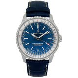 Breitling Navitimer Automatic 38mm Blue Dial Blue Leather Strap Mens Watch - A17325211C1P1 Buy Now By Breitling