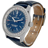 Breitling Navitimer Automatic 38mm Blue Dial Blue Leather Strap Mens Watch - A17325211C1P1 Buy Now By Breitling
