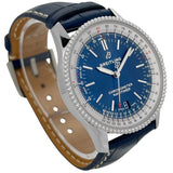 Breitling Navitimer Automatic 38mm Blue Dial Blue Leather Strap Mens Watch - A17325211C1P1 Buy Now By Breitling