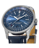 Breitling Navitimer Automatic 41 Blue Dial Blue Leather Strap Watch for Men - A17326161C1P3 Buy Now By Breitling