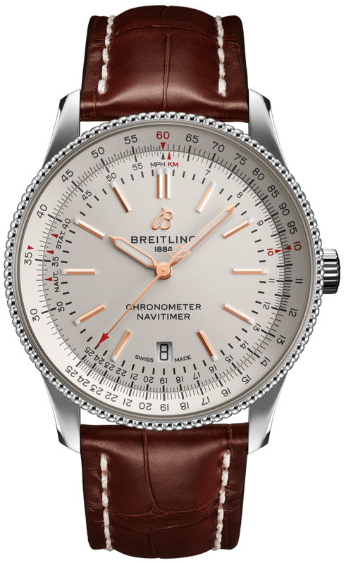Breitling Navitimer Automatic 41 White Dial Brown Leather Strap Watch for Men - A17326211G1P2 Buy Now By Breitling