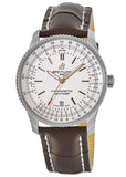 Breitling Navitimer Automatic 41 White Dial Brown Leather Strap Watch for Men - A17326211G1P2 Buy Now By Breitling