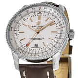 Breitling Navitimer Automatic 41 White Dial Brown Leather Strap Watch for Men - A17326211G1P2 Buy Now By Breitling