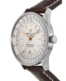 Breitling Navitimer Automatic 41 White Dial Brown Leather Strap Watch for Men - A17326211G1P2 Buy Now By Breitling