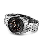 Breitling Navitimer Automatic 41mm Black Dial Silver Steel Strap Watch for Men - A17326241B1A1 Buy Now By Breitling