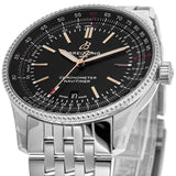 Breitling Navitimer Automatic 41mm Black Dial Silver Steel Strap Watch for Men - A17326241B1A1 Buy Now By Breitling