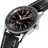 Breitling Automatic 41mm Black Dial Black Leather Strap Watch for Men - A17326241B1P1 Buy Now By Breitling